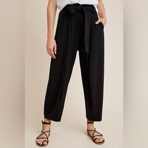 Anthropologie black harem pants size M